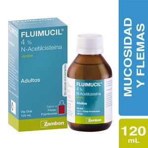 Fluimucil 4% Zambon Jarabe Frasco 120 Ml