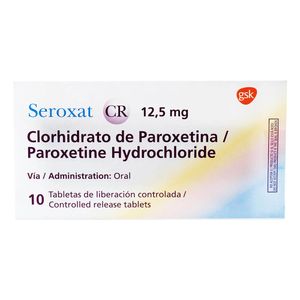 Seroxat Cr 12,5 Mg Glaxo X10 Tabletas