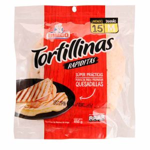 Tortillas Bimbo Mediana 15 Unds X450 G