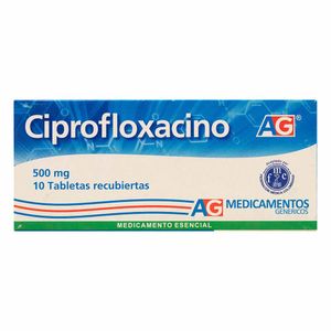 Ciprofloxacino 500 Mg American Generics X10 Tabletas