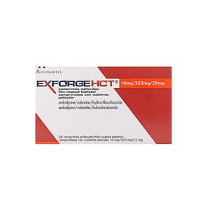 Exforge Hct 10/320/25 Novartis X28 Tabletas