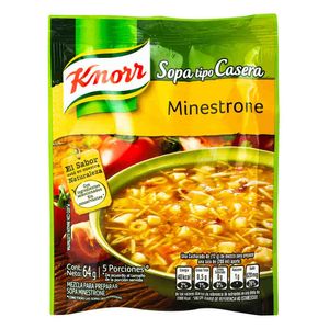 Sopa Instantánea Knorr Minestrone Tipo Casera 64 G