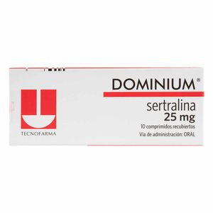 Dominium 25 Mg Tecnofarma X10 Comprimidos