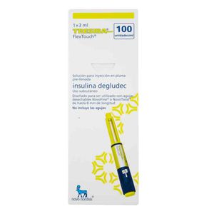 Tresiba 100 ui/Ml Flex Touch X1 Pluma