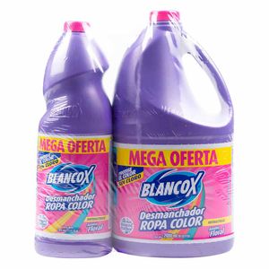 Desmanchador Blancox Ropa Color Sin Cloro 2000 Ml Gratis 1000 Ml