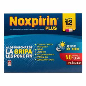 Noxpirin Plus Síntomas De Gripa X12 Cápsulas