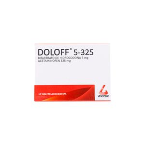 Doloff 5/325 Mg Legrand X10 Tabletas