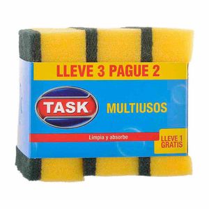 Esponja Task Multiusos Lisa 3X2 Unds Oferta