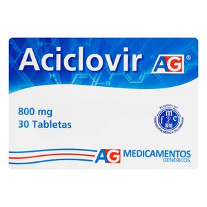 Aciclovir 800 Mg American Generics X30 Tabletas