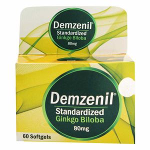 Demzenil 80 Mg Ginkgo Biloba X60 Softgels