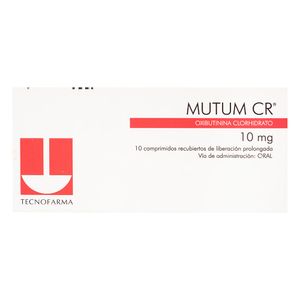 Mutum Cr 10 Mg Tecnofarma X10 Comprimidos