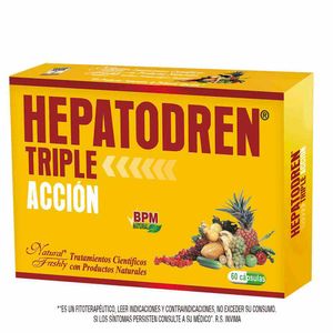Hepatodren Triple Acción Freshly X60 Cápsulas