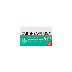 Cardioaspirina 81 Mg Caja X 30 Tabletas