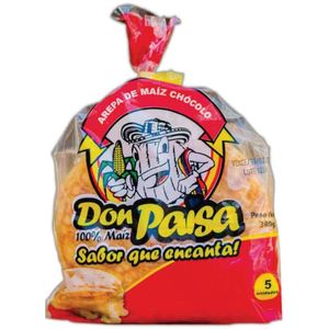 Arepa Don Paisa Chócolo 380 G X5 Unds