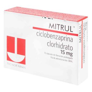 Mitrul 15 Mg Tecnofarma X10 Cápsulas