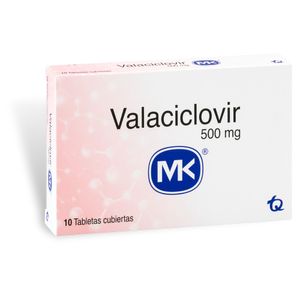 Valaciclovir Mk 500 Mg Caja X 10 Tabletas
