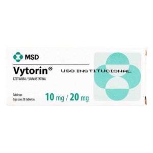 Vytorin MSD 10 / 20 Mg Caja X 28 Tabletas