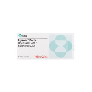 Hyzaar MSD Forte 100 / 25 Mg Caja X 30 Tabletas