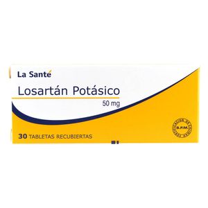Losartán Potásico La Sante 50 Mg Caja X 30 Tabletas