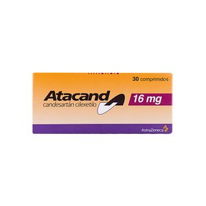 Atacand Candesartán Cilexetilo 16 Mg Caja X 30 Tabletas