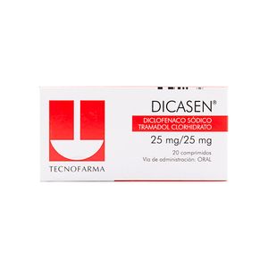 Dicasen 25 Mg Tecnofarma X20 Cápsulas