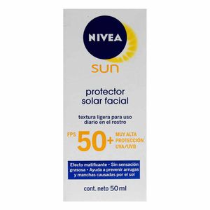 Protector Facial Nivea Sun SPF50 50 ML