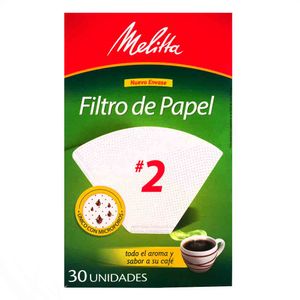 Filtro De Papel Melitta Nº2 Para Tú Café X30 Unds