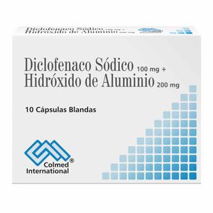 Diclofenaco Sódico + Hidróxido De Aluminio Colmed X10 Cápsulas