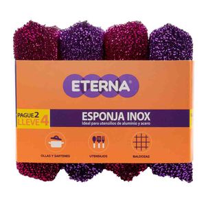 Esponja Eterna Inoxidable Utensilios de Aluminio y Acero 4X2 Unds Oferta