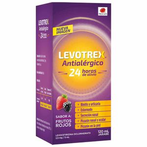 Jarabe Levotrex Procaps Antialérgico Frutos Rojos 120 ML