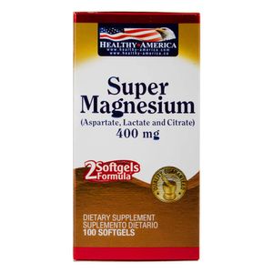 Suplemento Dietario Super Magnesium 400 Mg X100 Softgels
