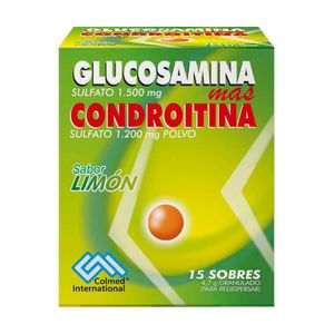 Glucosamina + Condroitina Colmed Limón Polvo X15 Sobres