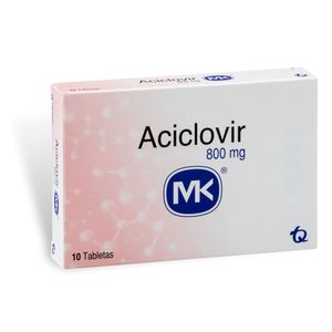 Aciclovir 800 Mg MK X10 Tabletas
