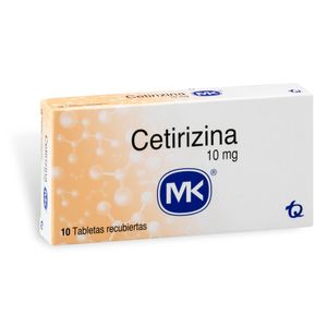 Cetirizina Mk 10 Mg Caja X 10 Tabletas