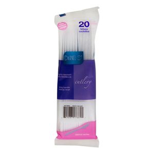 Cuchillo Desechable Darnel Blanco X20 Unds