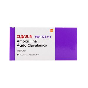 Clavulin 500 Mg Gsk X14 Tabletas
