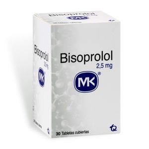 Bisoprolol Mk 2.5 Mg Frasco X 30 Tabletas