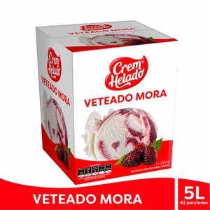 Helado Cream Helado Veteado Mora 5 Lt