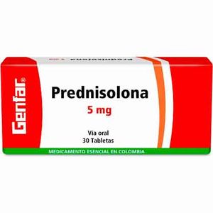 Prednisolona 5 Mg Genfar X30 Tabletas
