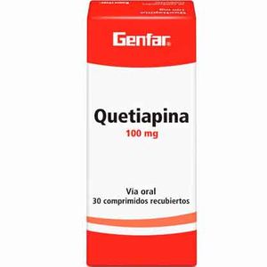 Quetiapina 100 Mg Genfar X30 Tabletas