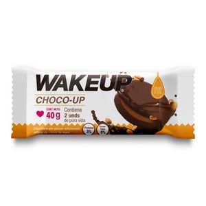 Chocolate Wakeup sin Azúcar con Crema de Maní 40 G