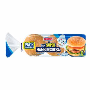Pan Bimbo de Hamburguesa con Ajonjolí 525 G X6 Unds