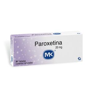 Paroxetina 20 Mg MK X30 Tabletas