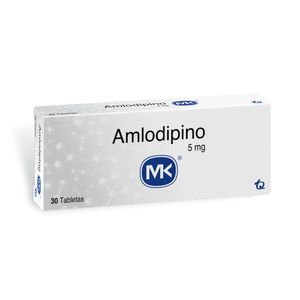 Amlodipino Mk  5 Mg Caja X 30 Tableta