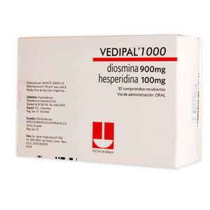 Vedipal Tecnofarma 1000 Mg Caja X 30 Tabletas