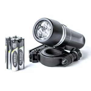 Luz Delantera 3 Funciones Negro  3Led Tipo Linterna
