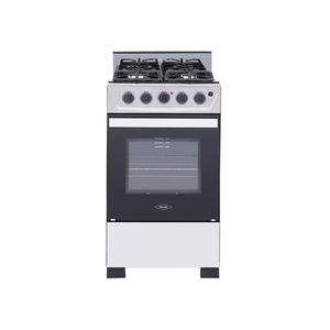 Estufa De Piso Haceb Romero Cristal 50 Gas Natural 4 Puestos Inox
