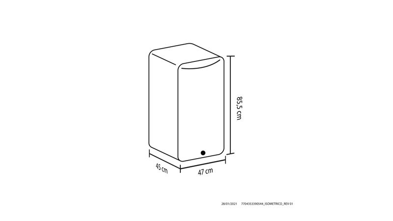 MINIBAR HACEB 95 LITROS BRUTOS TIBET INOX - Olímpica