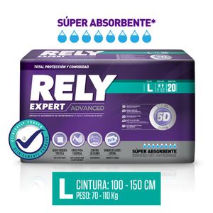 Pañal Adulto Rely Advanced L X20 Unds