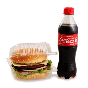 Combo Hamburguesa 320 G + Coca Cola 12 Oz